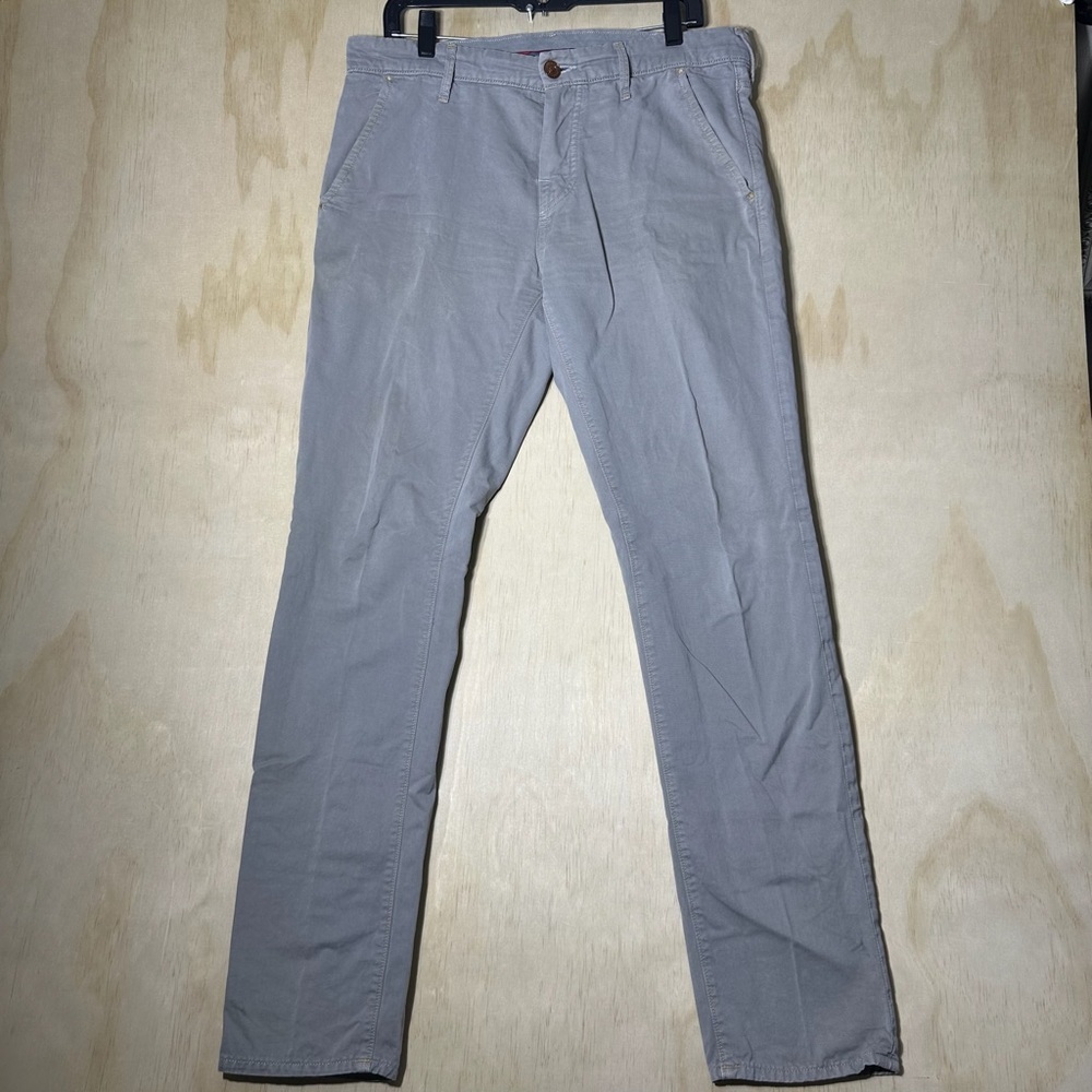 True Religion Rocco Tailored‎ Overdye Twill Jeans Pants Gray Button Fly 32X32
